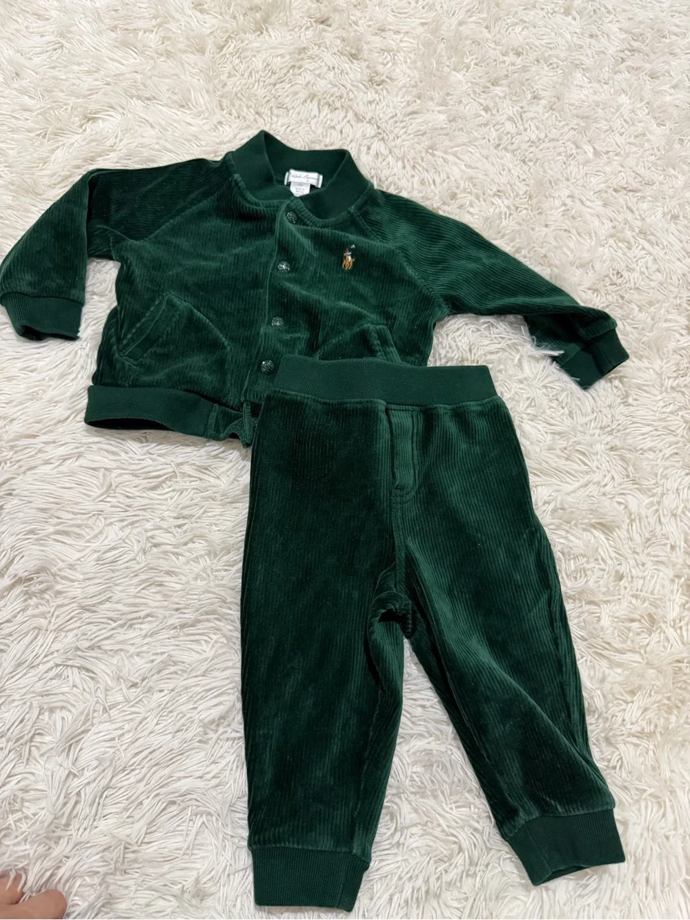 Polo Ralph Lauren Baby 2-Pc. Corduroy Jacket & Pants Set - Size 9 Months